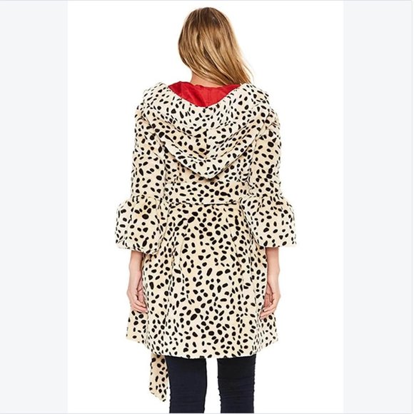 VAVA Women's Leopard Print Hooded Faux Fur Coat - Picture 4 of 6
